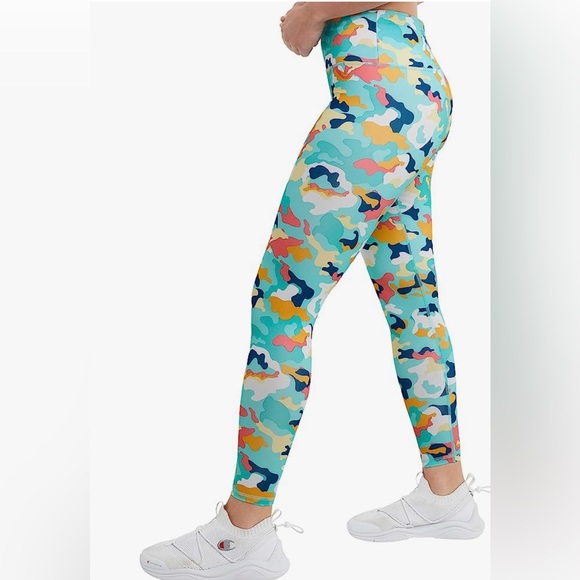CHAMPION AUTHENTIC ATHLETICWEAR MULTI COLOR CAMOUFLAGE CAMO LEGGINGS - Picture 3 of 13